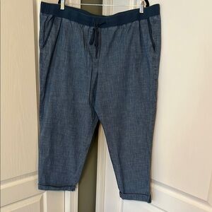 Talbots Chambray Trousers Size 24W